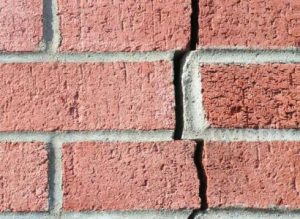 cracked bricks